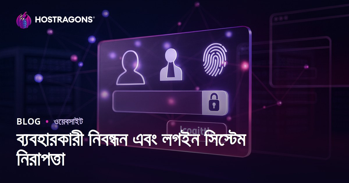 ব্যবহারকারী নিবন্ধন এবং লগইন সিস্টেম নিরাপত্তা