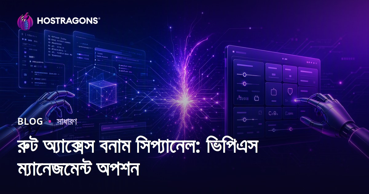 রুট অ্যাক্সেস বনাম সিপ্যানেল: ভিপিএস ম্যানেজমেন্ট অপশন