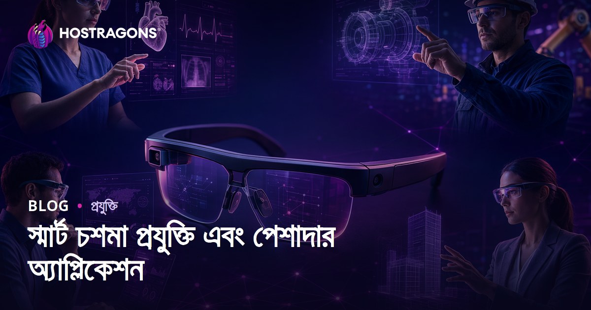 স্মার্ট চশমা প্রযুক্তি এবং পেশাদার অ্যাপ্লিকেশন