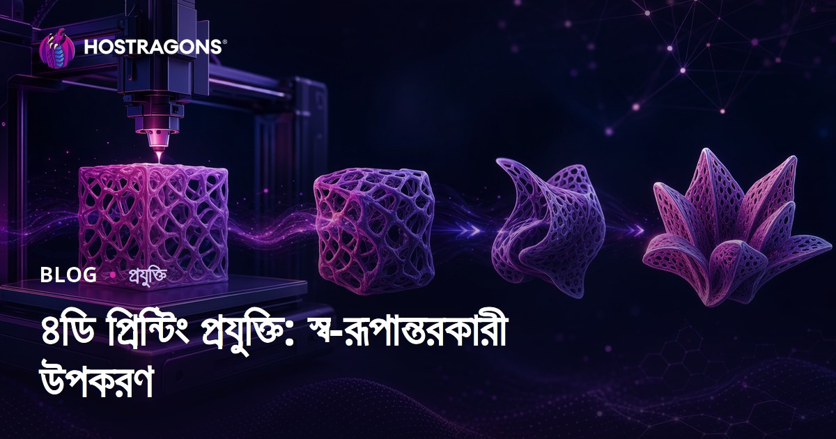 ৪ডি প্রিন্টিং প্রযুক্তি: স্ব-রূপান্তরকারী উপকরণ