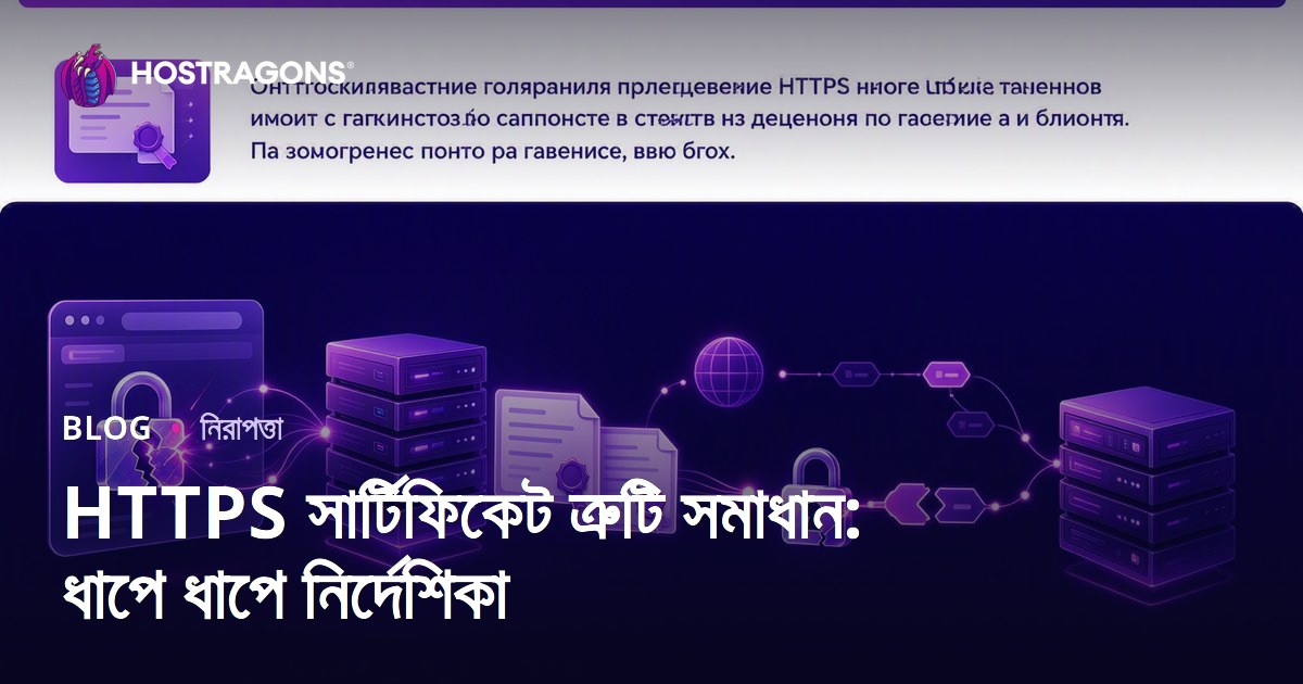 HTTPS সার্টিফিকেট সমস্যা সমাধান: ধাপে ধাপে গাইড