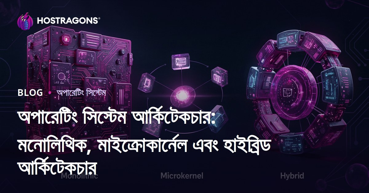 অপারেটিং সিস্টেম আর্কিটেকচার: মনোলিথিক, মাইক্রোকার্নেল এবং হাইব্রিড আর্কিটেকচার