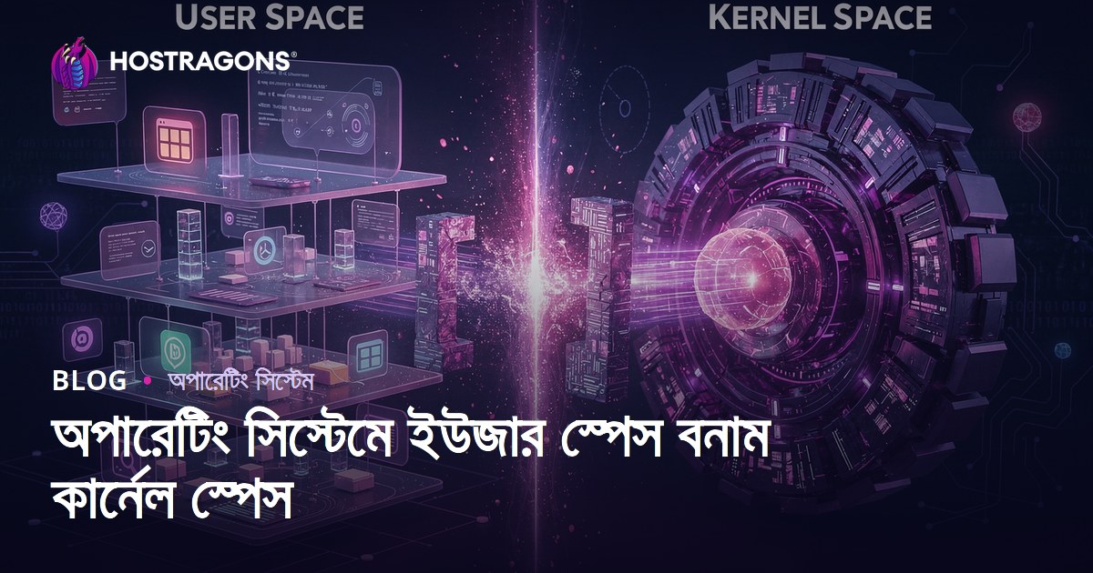 অপারেটিং সিস্টেমে ইউজার স্পেস বনাম কার্নেল স্পেস
