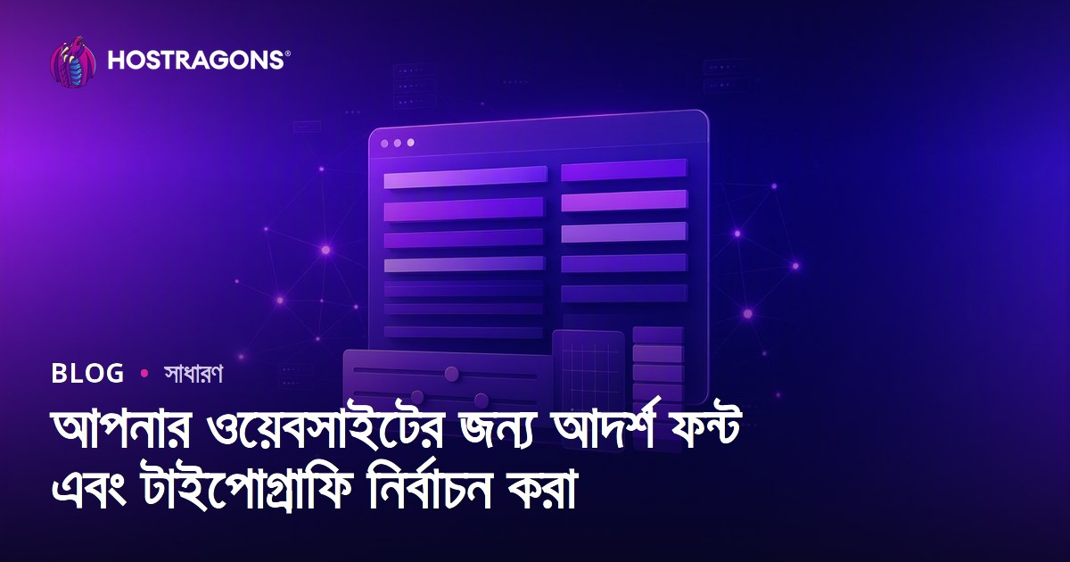 আপনার ওয়েবসাইটের জন্য আদর্শ ফন্ট এবং টাইপোগ্রাফি নির্বাচন করা