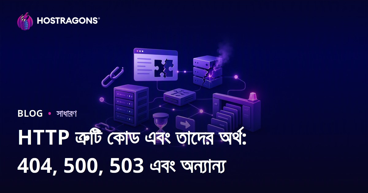 HTTP ত্রুটি কোড এবং তাদের অর্থ: 404, 500, 503 এবং অন্যান্য