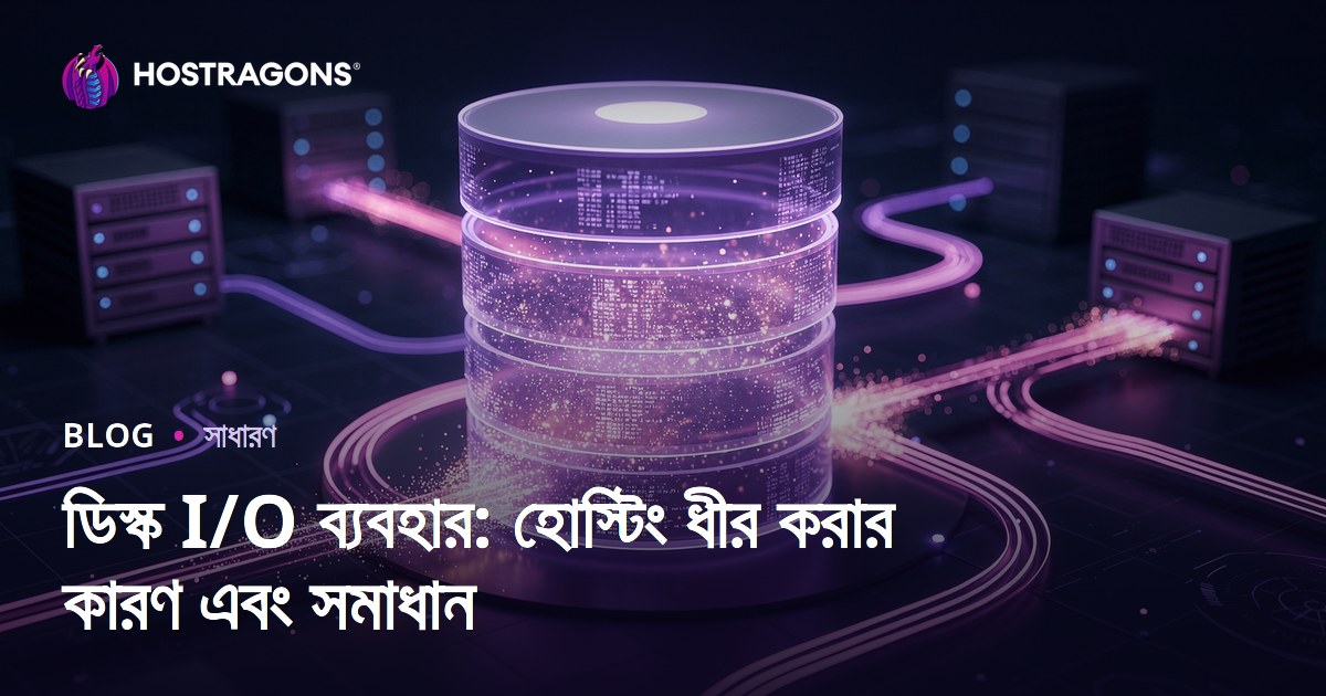 ডিস্ক I/O ব্যবহার: হোস্টিং ধীর করার কারণ এবং সমাধান