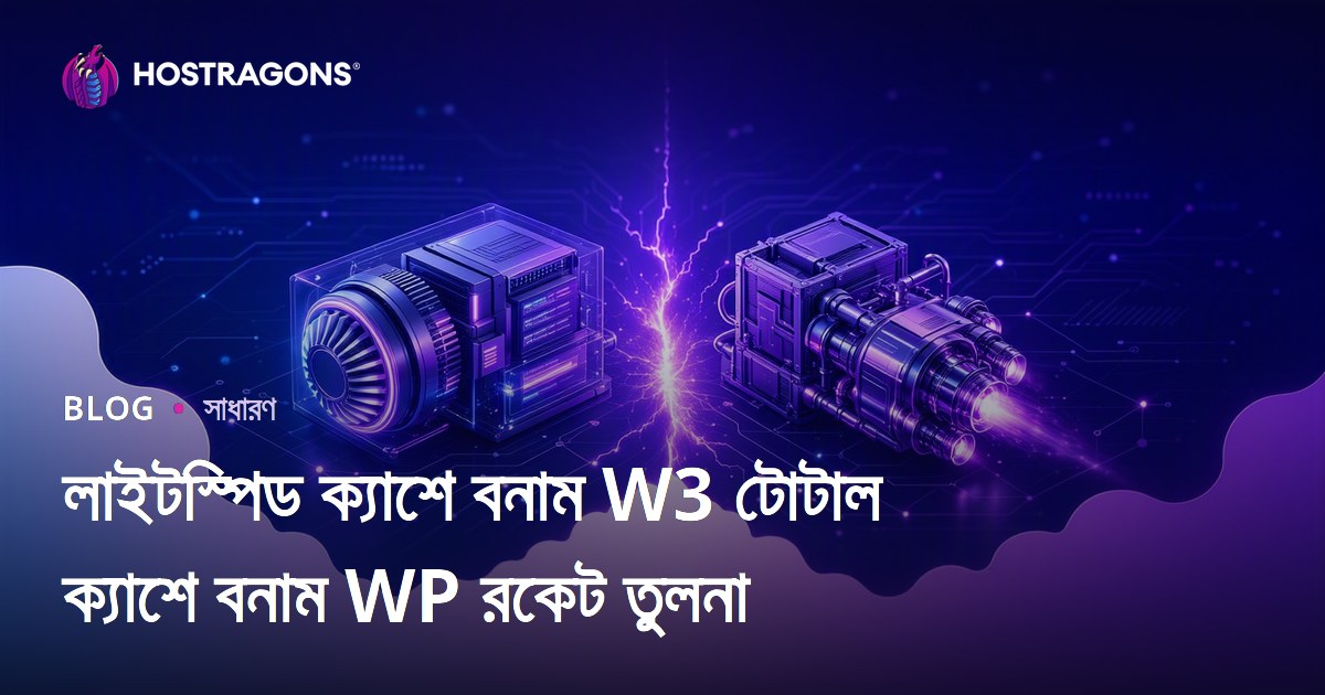 লাইটস্পিড ক্যাশে বনাম W3 টোটাল ক্যাশে বনাম WP রকেট তুলনা