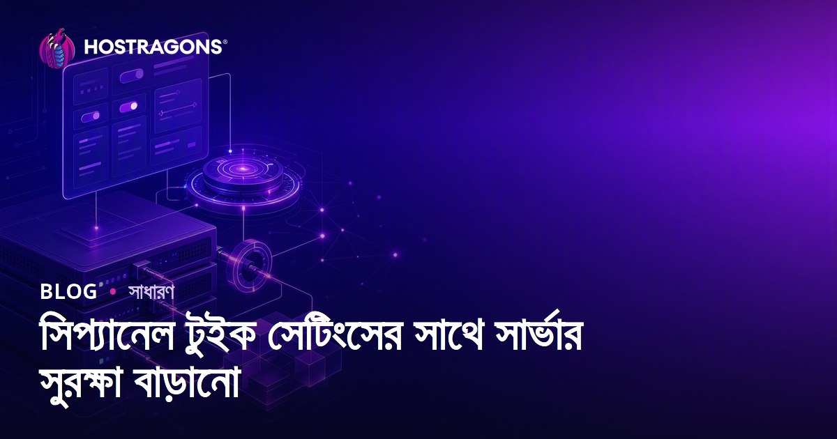 সিপ্যানেল টুইক সেটিংসের সাথে সার্ভার সুরক্ষা বাড়ানো