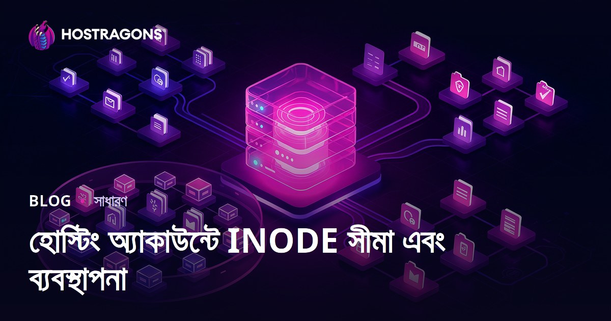 হোস্টিং অ্যাকাউন্টে INODE সীমা এবং ব্যবস্থাপনা