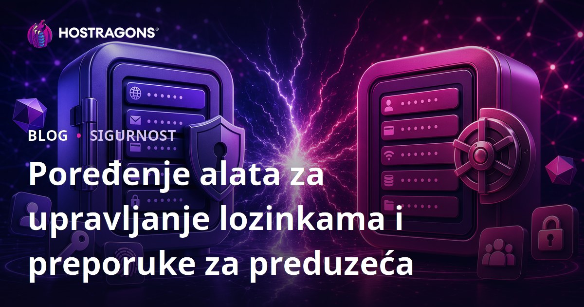 Poređenje alata za upravljanje lozinkama i preporuke za preduzeća