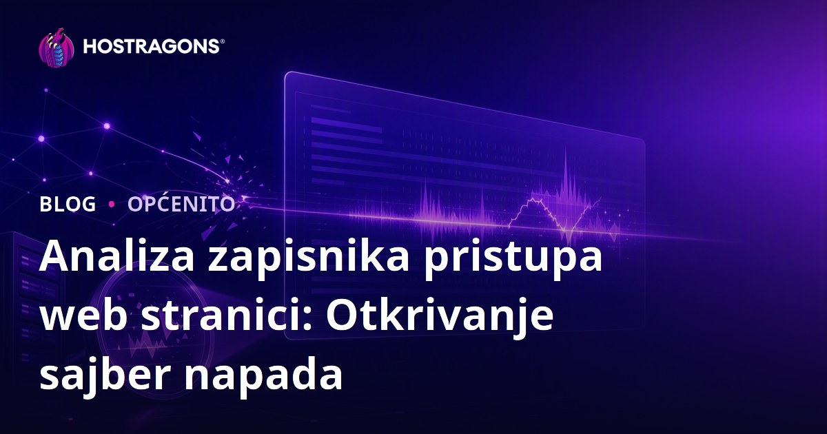 Analiza zapisnika pristupa web stranici: Otkrivanje sajber napada