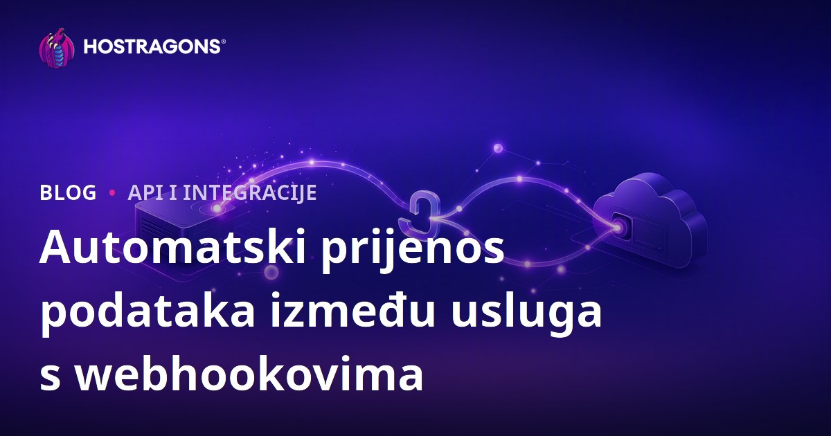 Automatski prijenos podataka između usluga s webhookovima