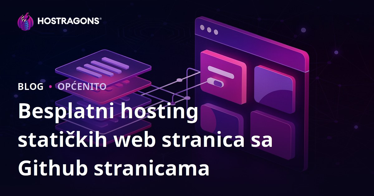 Besplatni hosting statičkih web stranica sa Github stranicama