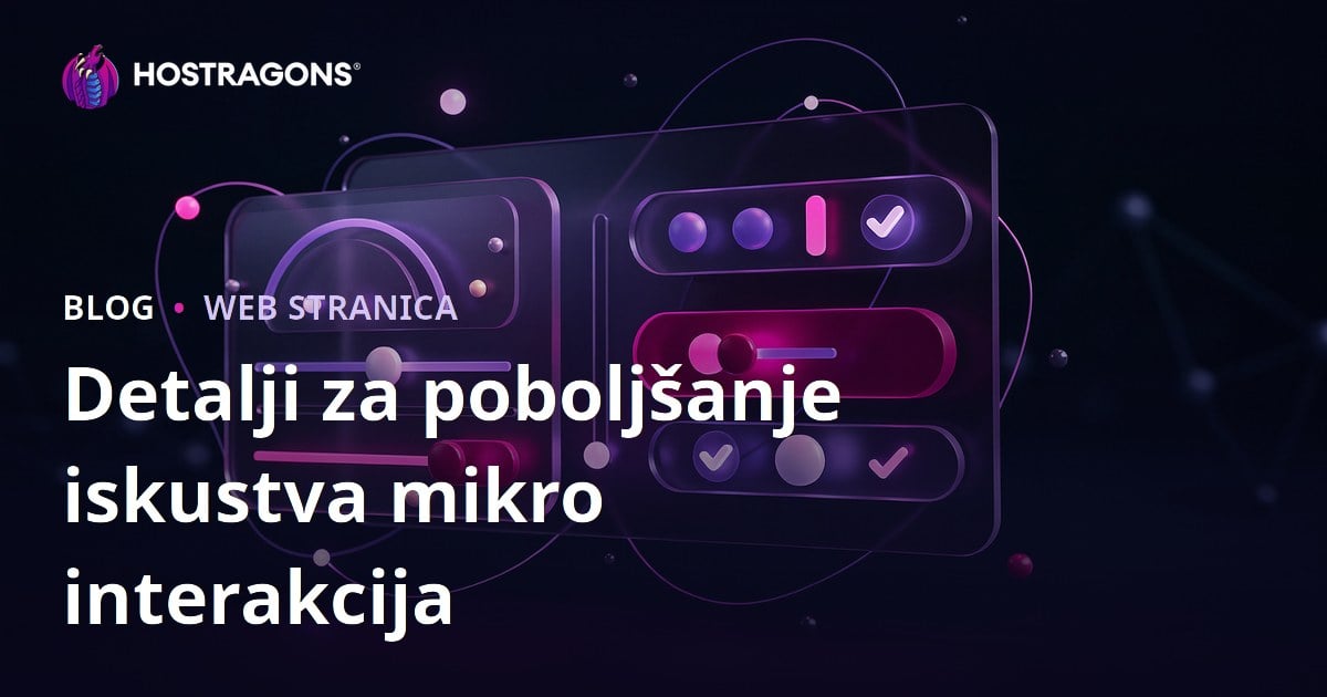 Detalji za poboljšanje iskustva mikro interakcija