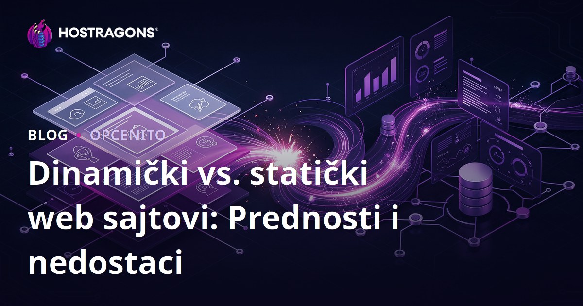 Dinamički vs. statički web sajtovi: Prednosti i nedostaci