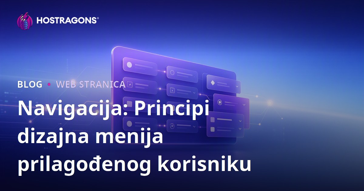 Navigacija: Principi dizajna menija prilagođenog korisniku