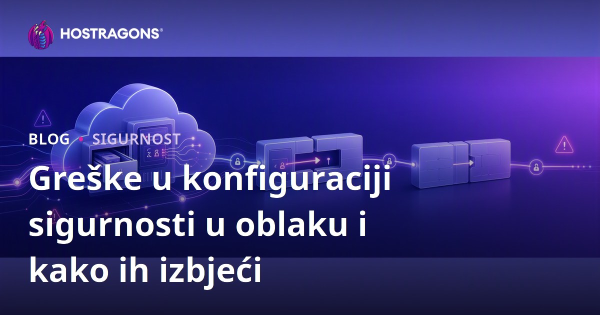 Greške u konfiguraciji sigurnosti u oblaku i kako ih izbjeći