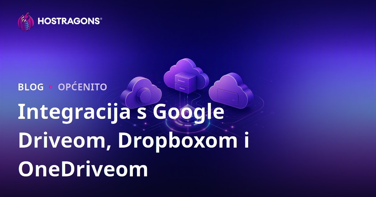 Integracija s Google Driveom, Dropboxom i OneDriveom