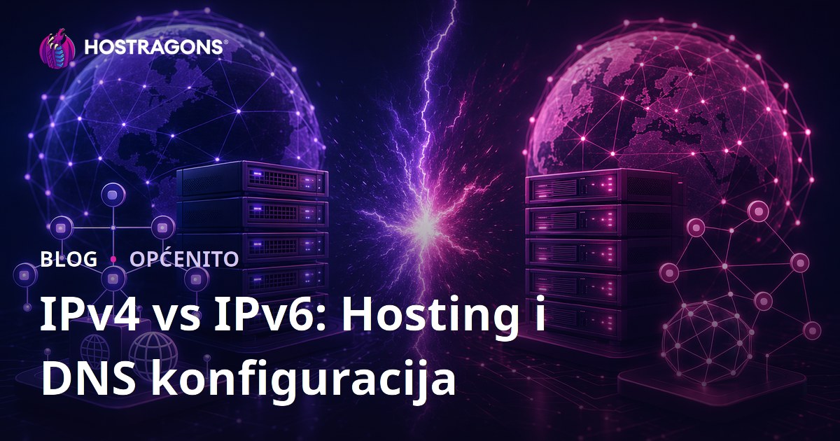 IPv4 vs IPv6: Hosting i DNS konfiguracija