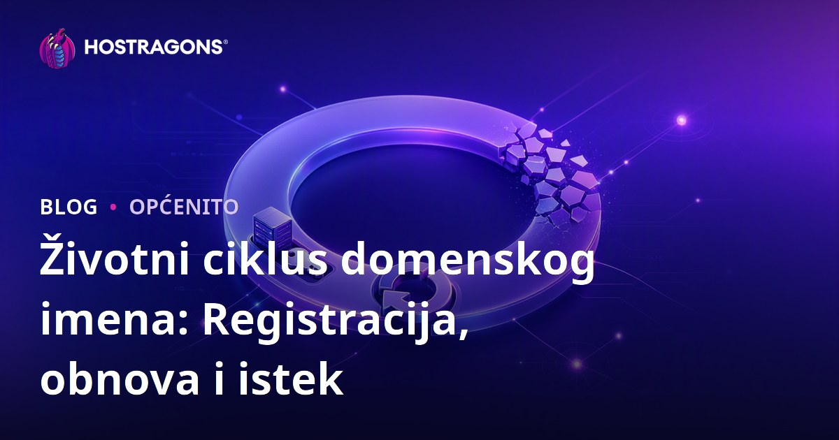 Životni ciklus domenskog imena: Registracija, obnova i istek