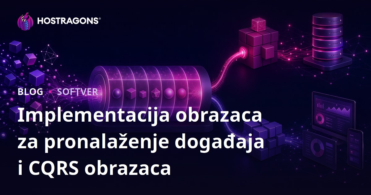 Implementacija obrazaca za pronalaženje događaja i CQRS obrazaca