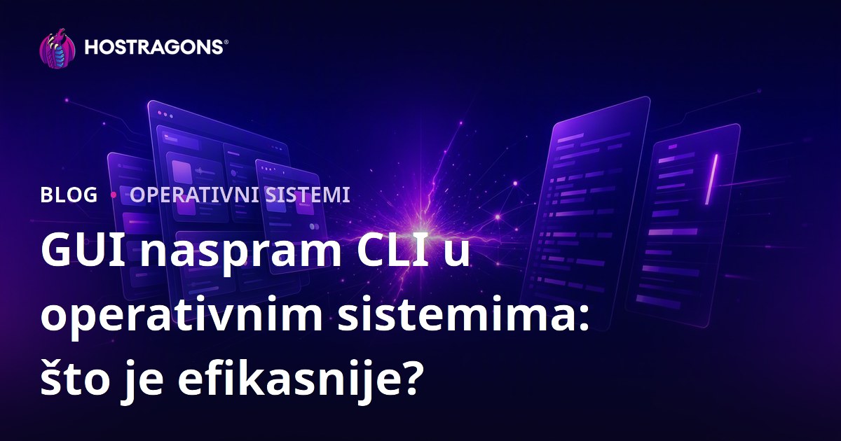 GUI naspram CLI u operativnim sistemima: što je efikasnije?