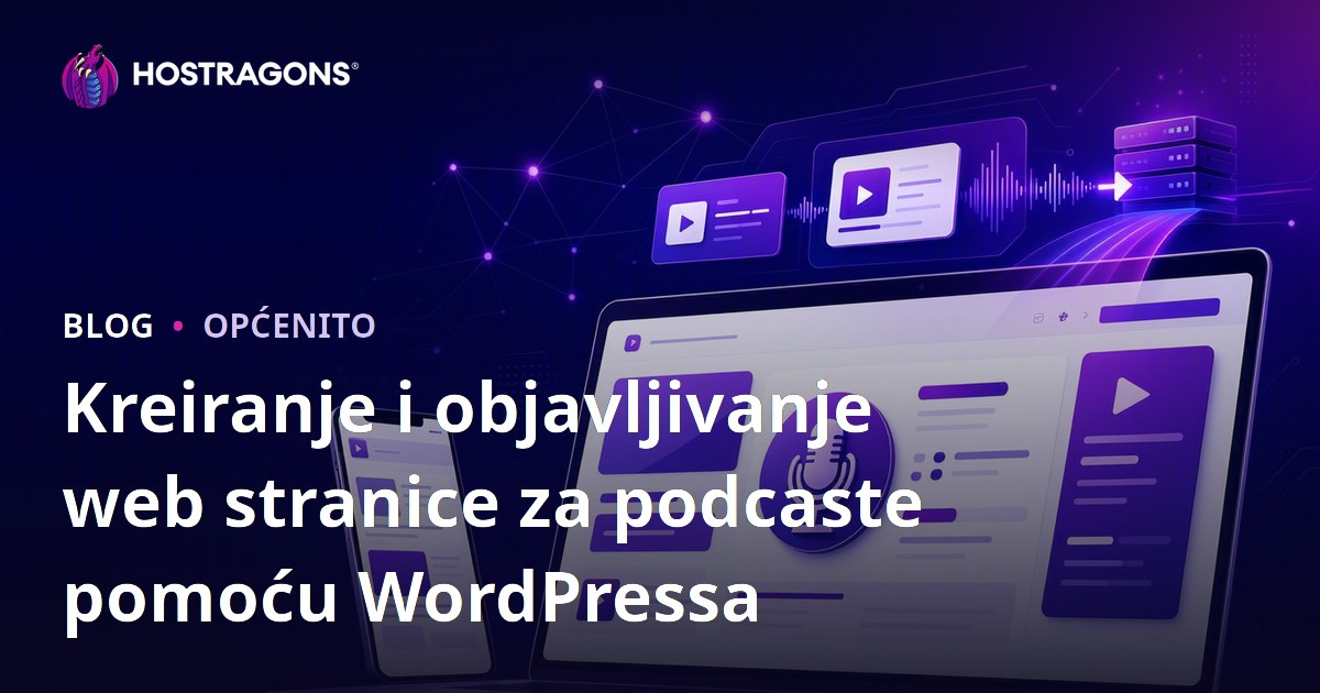 Kreiranje i objavljivanje web stranice za podcaste pomoću WordPressa
