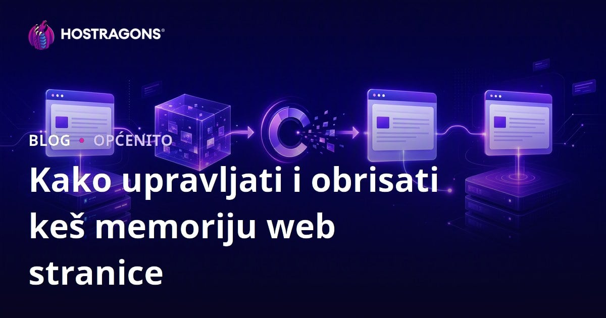 Kako upravljati i obrisati keš memoriju web stranice