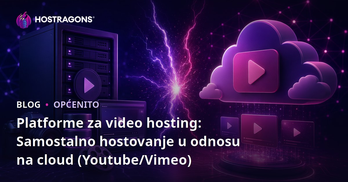 Platforme za video hosting: Samostalno hostovanje u odnosu na cloud (Youtube/Vimeo)
