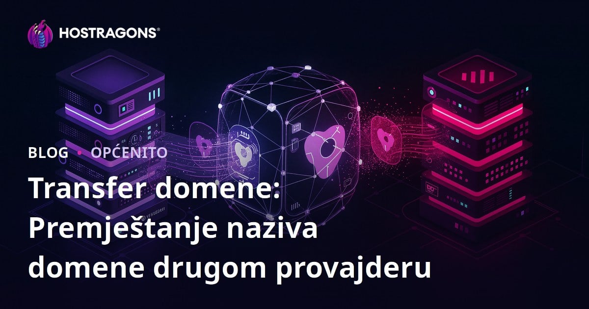 Transfer domene: Premještanje naziva domene drugom provajderu