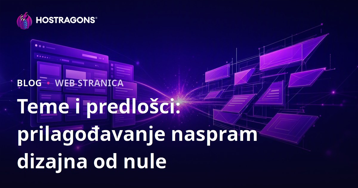 Teme i predlošci: prilagođavanje naspram dizajna od nule