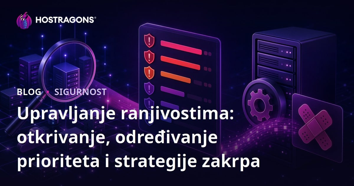 Upravljanje ranjivostima: otkrivanje, određivanje prioriteta i strategije zakrpa