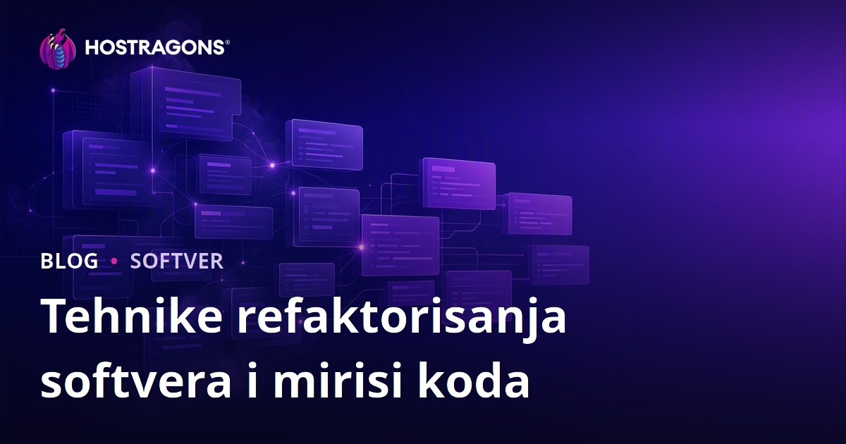 Tehnike refaktorisanja softvera i mirisi koda