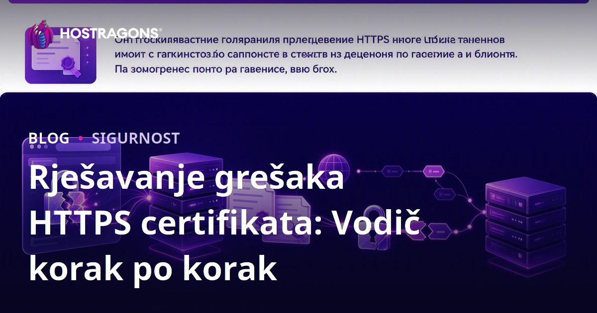 Rješavanje grešaka HTTPS certifikata: Vodič korak po korak