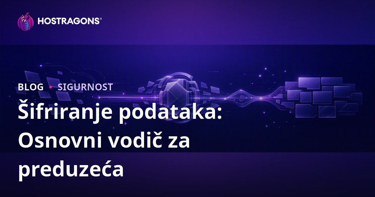 Šifriranje podataka: Osnovni vodič za preduzeća