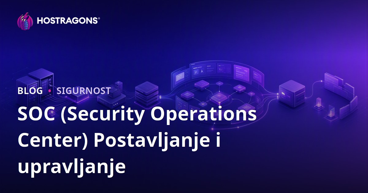 SOC (Security Operations Center) Postavljanje i upravljanje