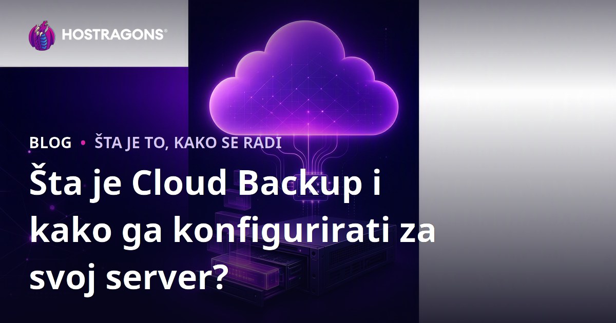 Šta je Cloud Backup i kako ga konfigurirati za svoj server?