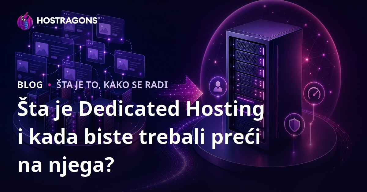 Šta je Dedicated Hosting i kada biste trebali preći na njega?