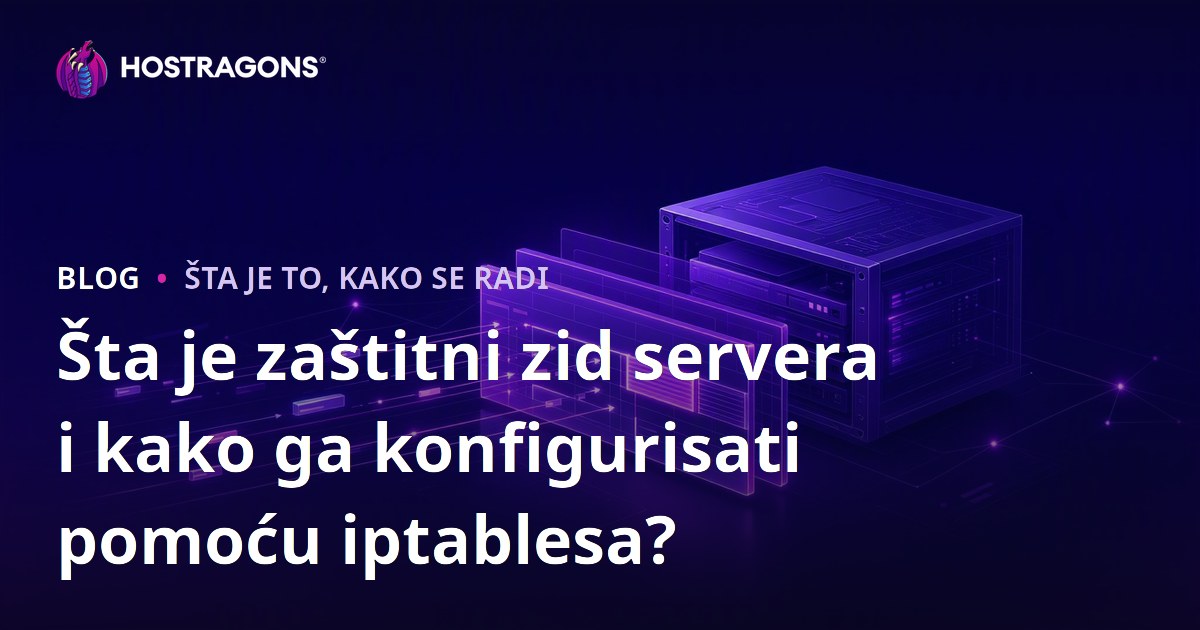 Šta je zaštitni zid servera i kako ga konfigurisati pomoću iptablesa?
