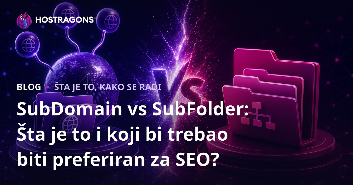 SubDomain vs SubFolder: Šta je to i koji bi trebao biti preferiran za SEO?
