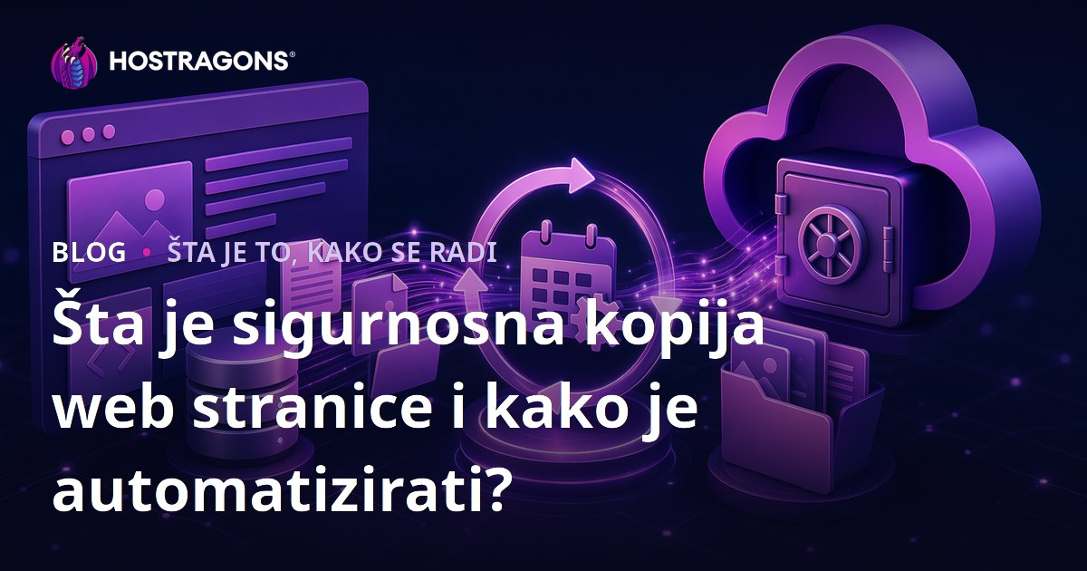 Šta je sigurnosna kopija web stranice i kako je automatizirati?