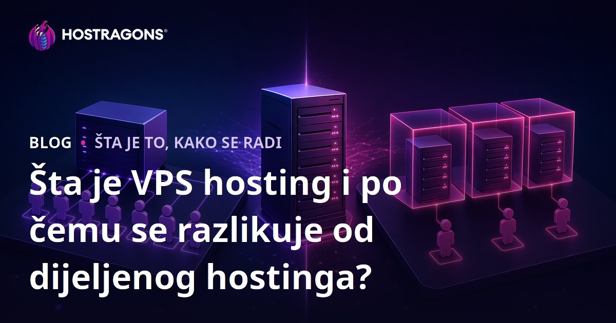 Šta je VPS hosting i po čemu se razlikuje od dijeljenog hostinga?