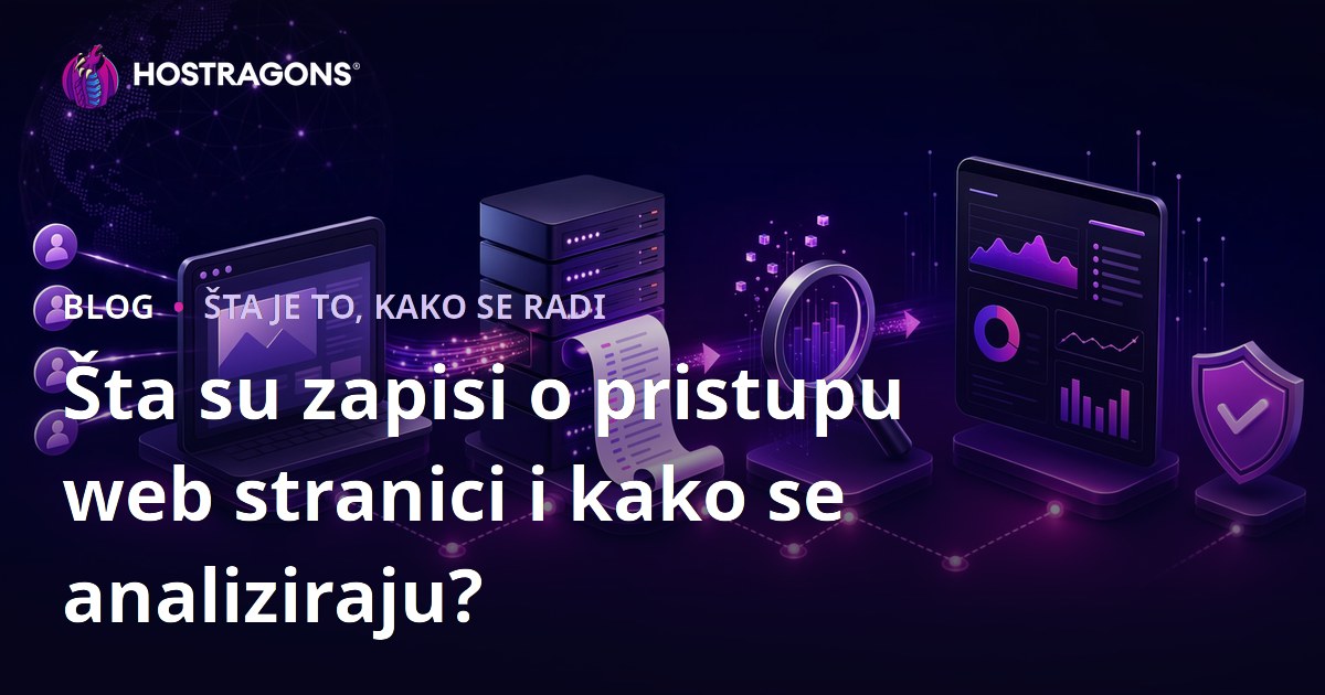 Šta su zapisi o pristupu web stranici i kako se analiziraju?