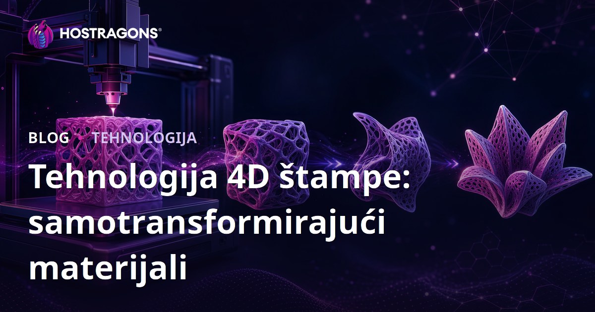 Tehnologija 4D štampe: samotransformirajući materijali