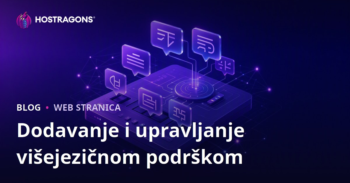 Dodavanje i upravljanje višejezičnom podrškom
