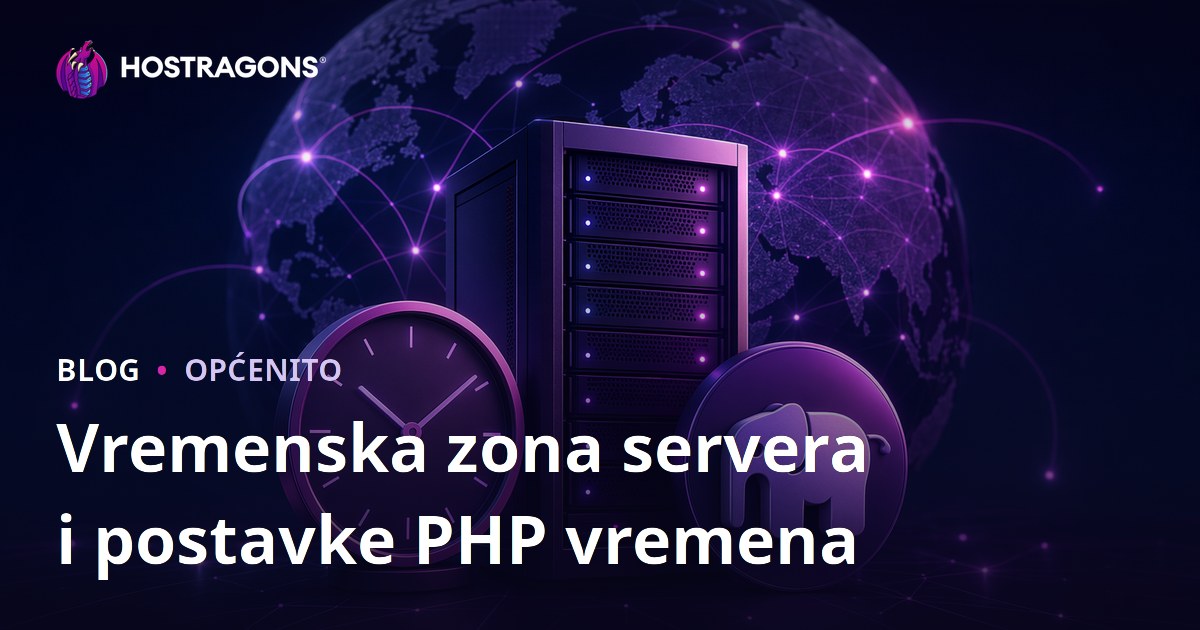Vremenska zona servera i postavke PHP vremena