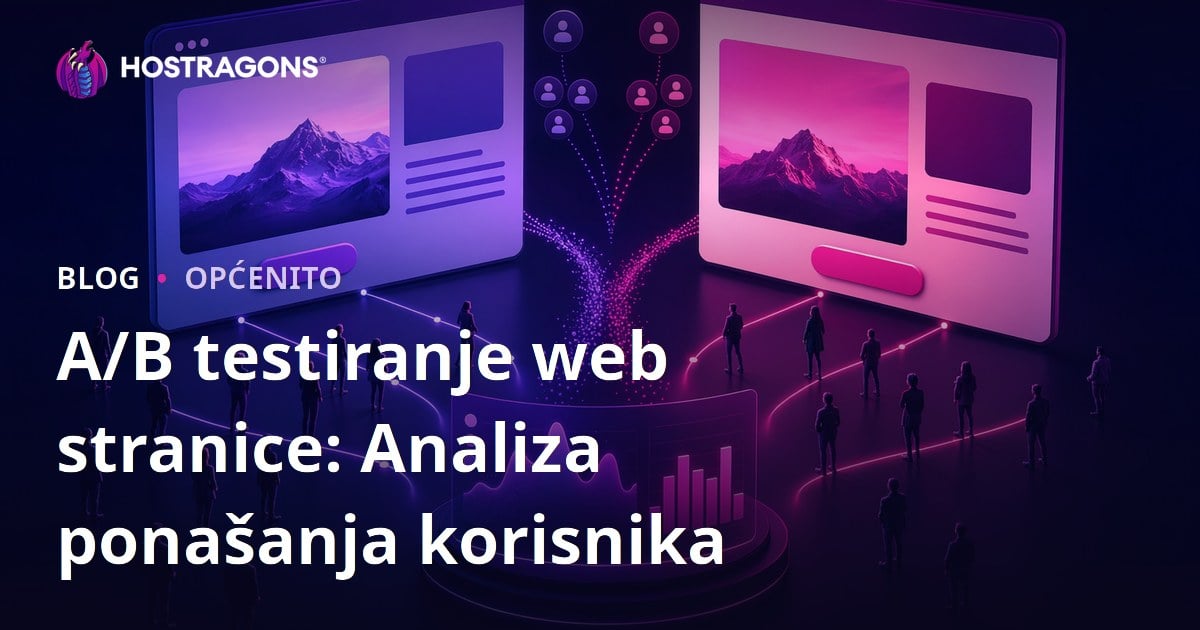 A/B testiranje web stranice: Analiza ponašanja korisnika