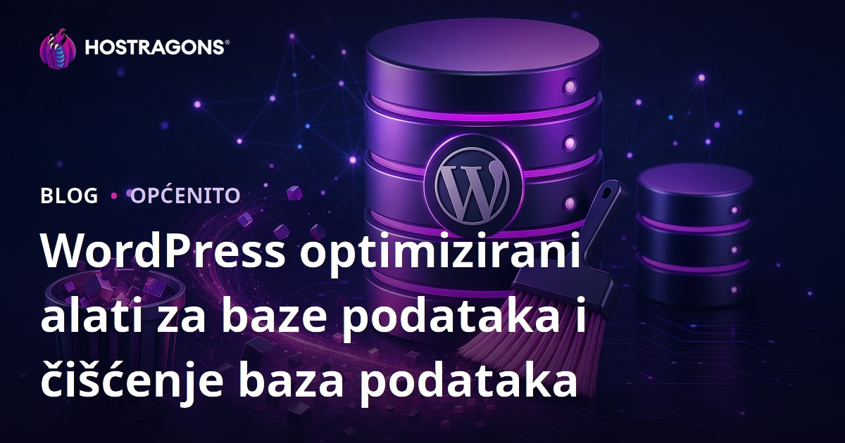 WordPress optimizirani alati za baze podataka i čišćenje baza podataka