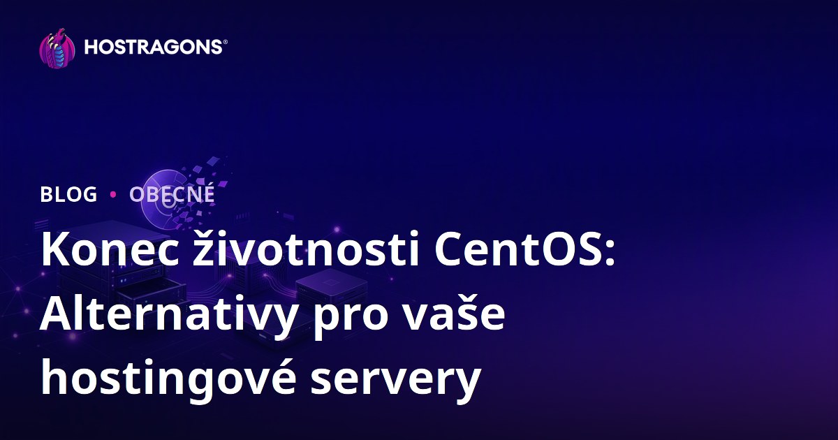 Konec životnosti CentOS: Alternativy pro vaše hostingové servery