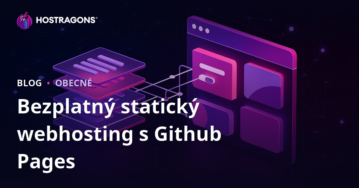 Bezplatný statický webhosting s Github Pages